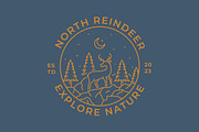 Deer Logo Badge Nature Night, a Branding & Logo Template by Signatoro (Thumbnail 1 of 2)