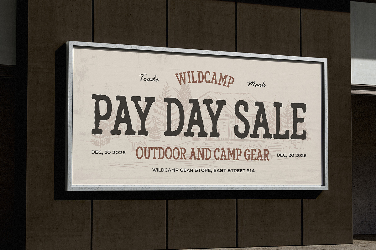 Mortberg – Rough Vintage Hand Drawn, a Slab Serif Font by Typia Nesia (Photo 7 of 11)