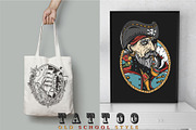 Pirates old school tattoo, a Background Graphic by intueri (Thumbnail 6 of 7)