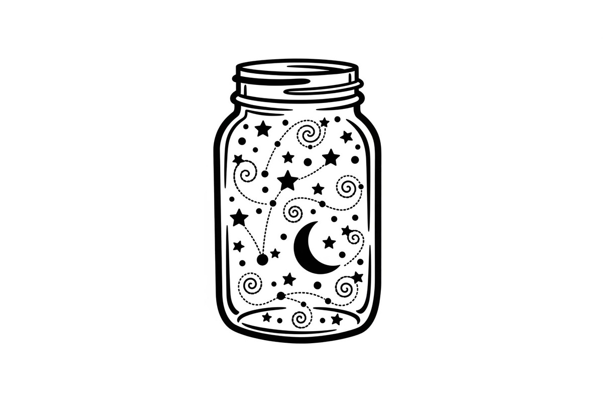 Cosmic Galaxy Jar Design Bundle, an Illustration by Creativeshirt (Photo 18 of 31)