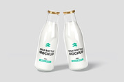 Milk Bottle - Mockup, a Product Mockup by Rometheme Std (Thumbnail 4 of 5)