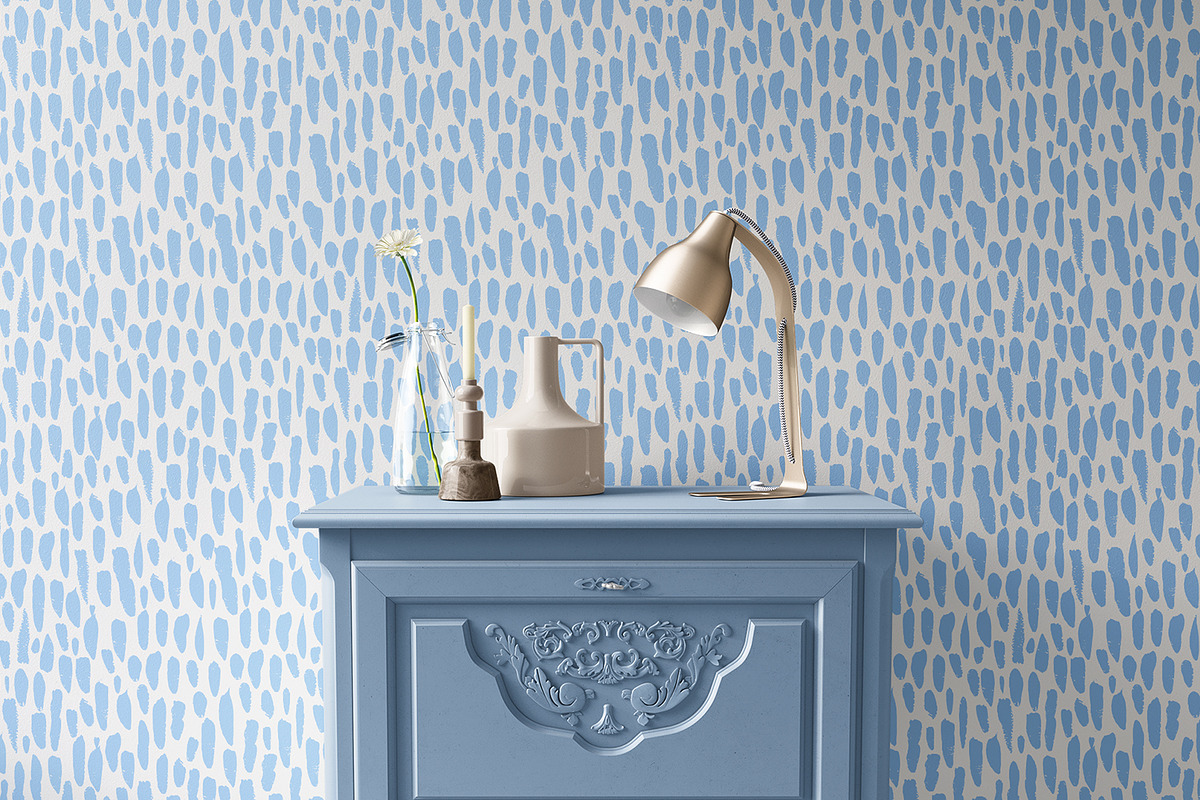 Blue Painted Texture, a Pattern Graphic by MalyskaStudio (Photo 12 of 15)