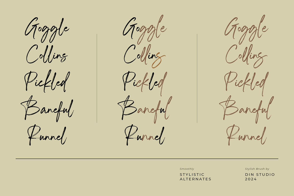 Smoothly, a Script Font by din-studio.com (Photo 5 of 11)