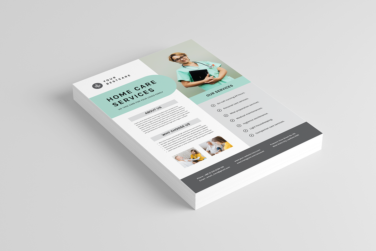 Home Health Care Flyer, a Flyer Template by Leaflove (Photo 4 of 5)