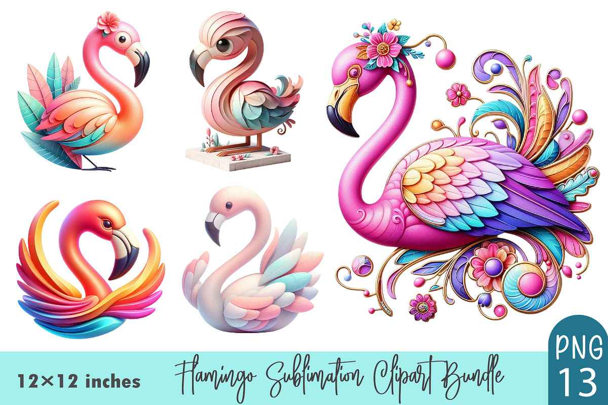 Watercolor Flamingo Sublimation, a Graphic by CitraGraphics (Photo 1 of 3)