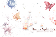 Butterfly Watercolor & Sketches, a Texture Illustration by plaidGecko (Thumbnail 4 of 5)
