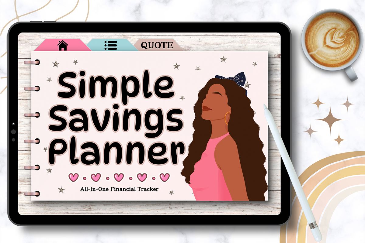 Simple Savings Planner, a Templates & Theme by bellaROSEworkshop (Photo 3 of 5)