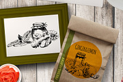 Ginger & lemon. Ink engraving set, a Food Illustration by Alena Kaz (Thumbnail 4 of 7)
