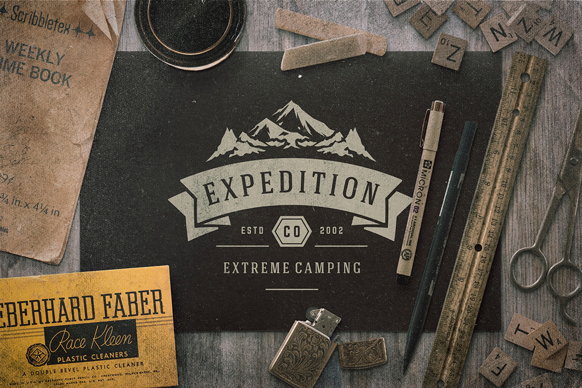 280 Outdoor logos and badges, a Branding & Logo Template by Vasya Kobelev (Photo 83 of 83)
