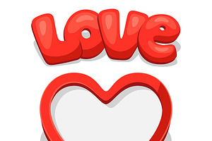 Photo frames with hearts., a Card Template by incomible