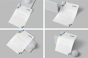 4 A4 Size Paper Mock Ups, an Advertising Mockup by megostudi0