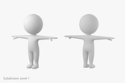 Cute Stickman in T-Pose CAT Rig, a Characters & Person 3D Model by VK Studio (Thumbnail 14 of 19)