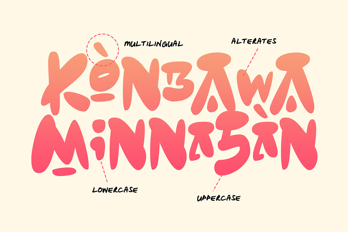 Yokai Game - Japanese Anime Font, a Sans Serif Font by Typia Nesia (Photo 5 of 13)