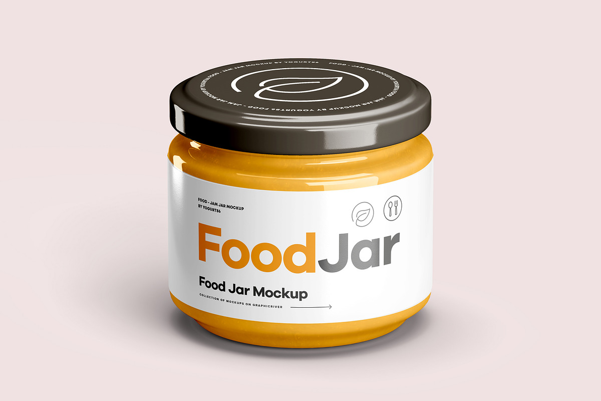 Food Jar Mock-up 2, a Cups & Container Mockup by Yogurt86 (Photo 2 of 10)