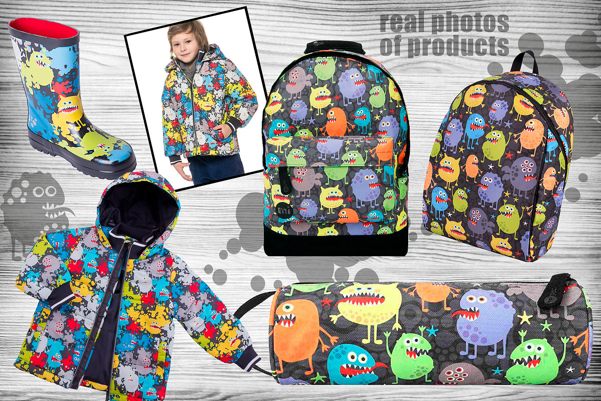 Monsters + patterns + banners, an Animal Illustration by eka panova (Photo 5 of 5)