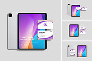 Tablet With Business Card Mockup, an iPad Mockup by swsi-studio (Thumbnail 1 of 5)