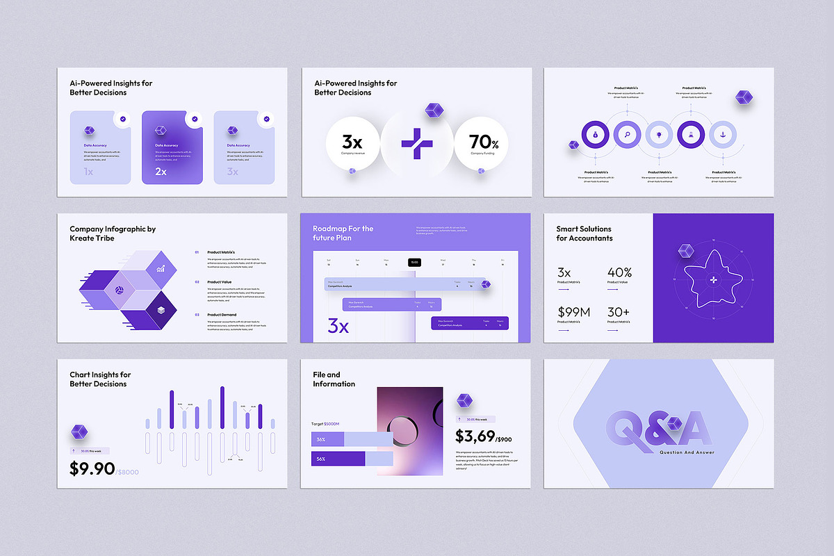 Accounting Advisory Pitch deck, a Presentation Template by KreateTribe (Photo 8 of 11)