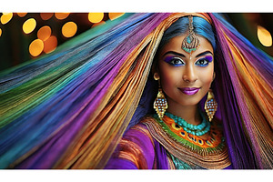 A vibrant portrayal of a woman in, a Beauty & Fashion Photo by Igor Tichonow