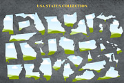 52 Canva Frames of USA States & USA, a Templates & Theme by Adalin Shop (Thumbnail 3 of 8)