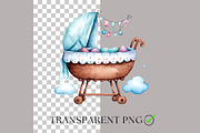 Baby Shower Watercolor Little Cutie, a Decorative Illustration by Nicole Branger Art (Thumbnail 2 of 21)
