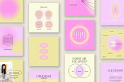 Sherbet Instagram Templates, a Social Media Template by denofdreamers (Thumbnail 2 of 6)