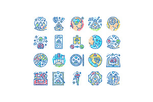 mental health people care mind icons, an Object Illustration by pikepicture