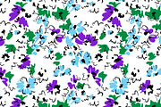 Simple daisies. Vector set 4 prints., a Pattern Graphic by GALAKAM (Thumbnail 3 of 6)