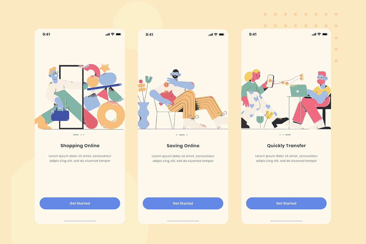 Vintage - Bank App Ui Kit, an App Template by Capi Product (Photo 2 of 6)