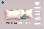 Pillow Mockup Set, a Household Mockup by PudraART (Thumbnail 1 of 7)