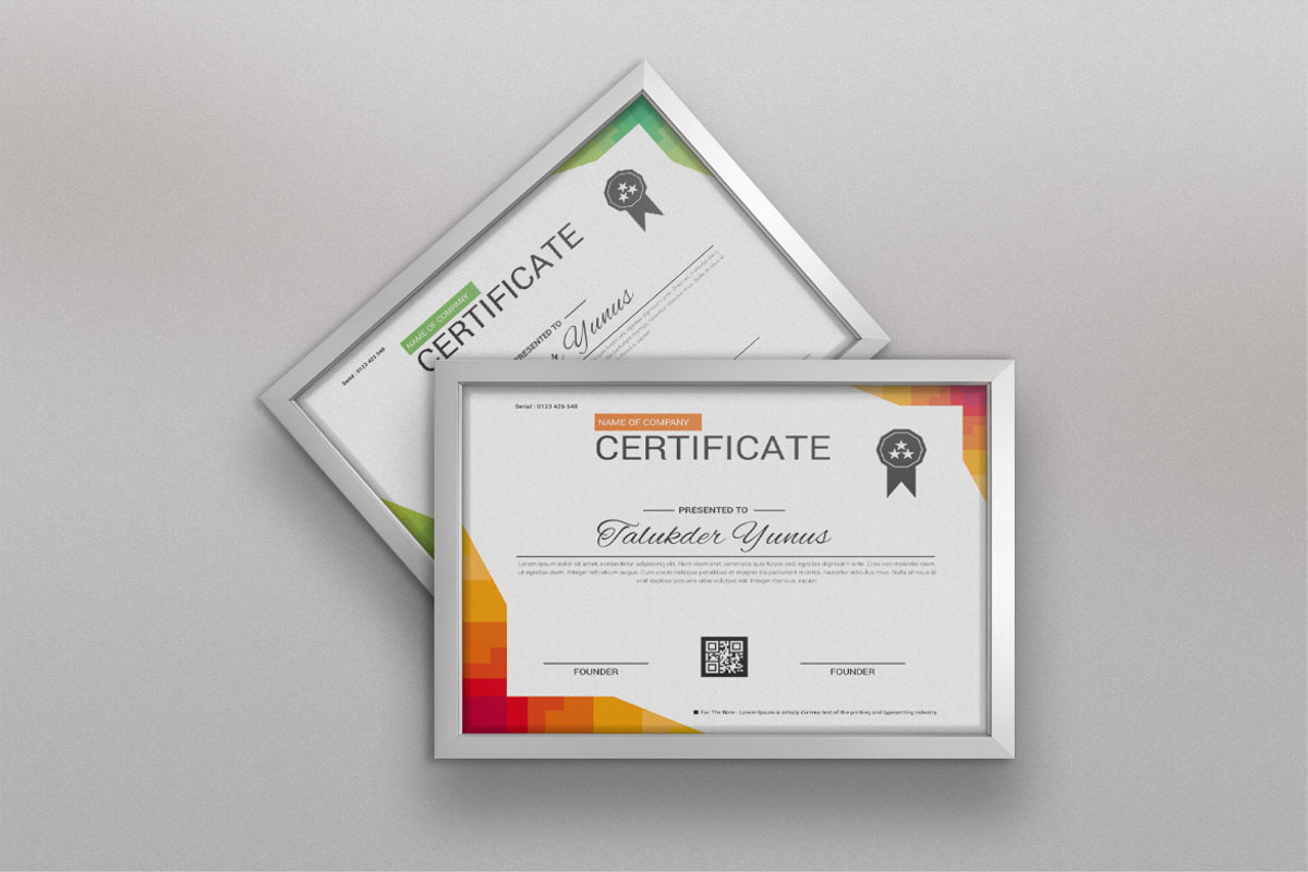 Premium Award Certificate Template, a Stationery Template by BrandlyTemplate (Photo 1 of 4)