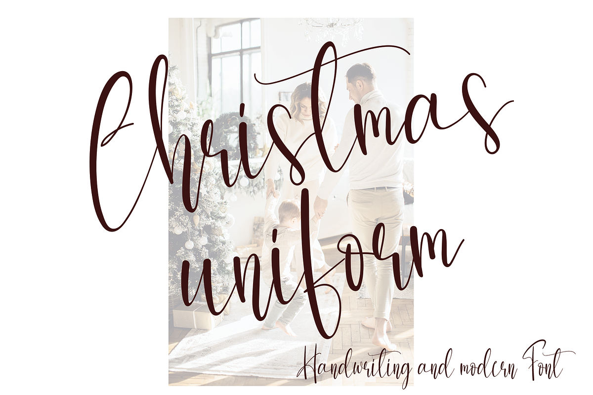 Christmas uniform | Handwriten Font, a Script Font by Scratchones (Photo 1 of 8)