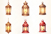 Christmas Lantern with Snow Clipart, an Illustration by CrexoraLab (Thumbnail 3 of 5)