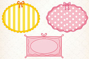 Hand-Drawn Coquette Frame Clipart, an Illustration by Libby Wishes (Thumbnail 3 of 7)
