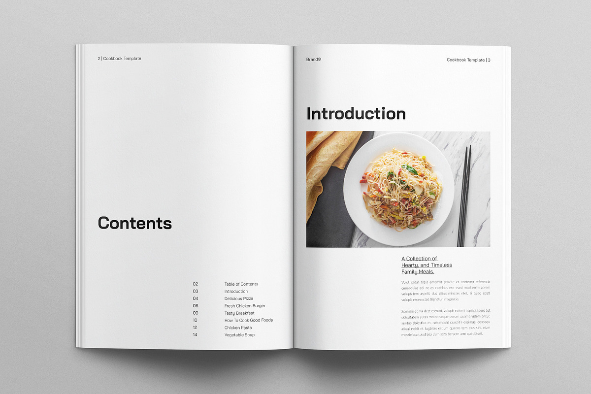 Cookbook Template, a Brochure Template by E-Type (Photo 2 of 7)