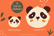 Jungle & Safari Portrait Animals Set, an Animal Illustration by moolesya (Thumbnail 3 of 18)