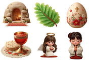 Christian Easter Clipart Jesus Png, an Illustration by CreationArt (Thumbnail 3 of 5)