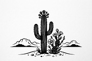 60 Desert Cactus Floral Silhouette, a Seasonal Illustration by Amazin_art (Thumbnail 14 of 38)