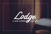 Lodge Script | Rustic & Clean, a Script Font by Midnight Grim (Thumbnail 1 of 5)