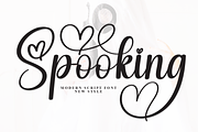 Spooking | Script Font, a Handwritten Font by Scratchones (Thumbnail 1 of 9)
