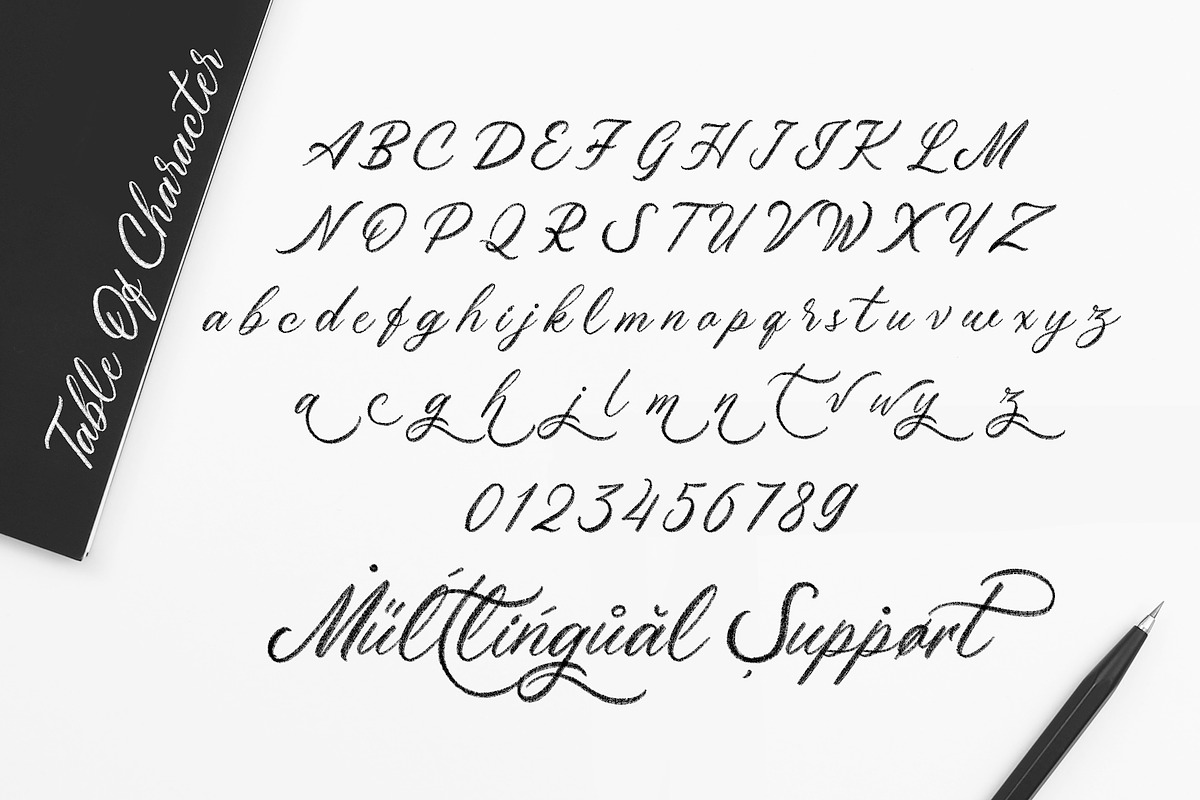 Maryatha SVG Font preview 6