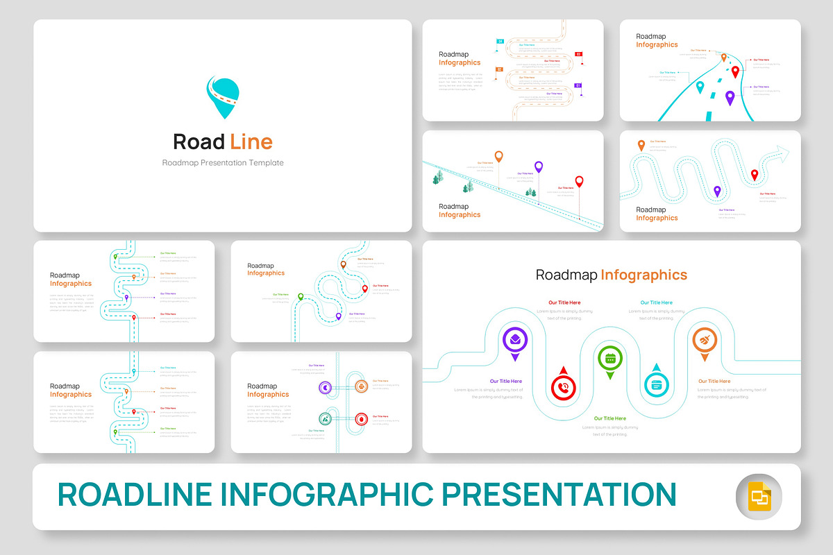 Roadmap Infographic Google Slides, a Presentation Template by Premast (Photo 1 of 4)