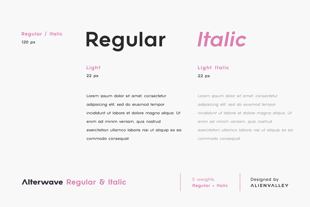 Alterwave - Sans Serif Font Family preview 3