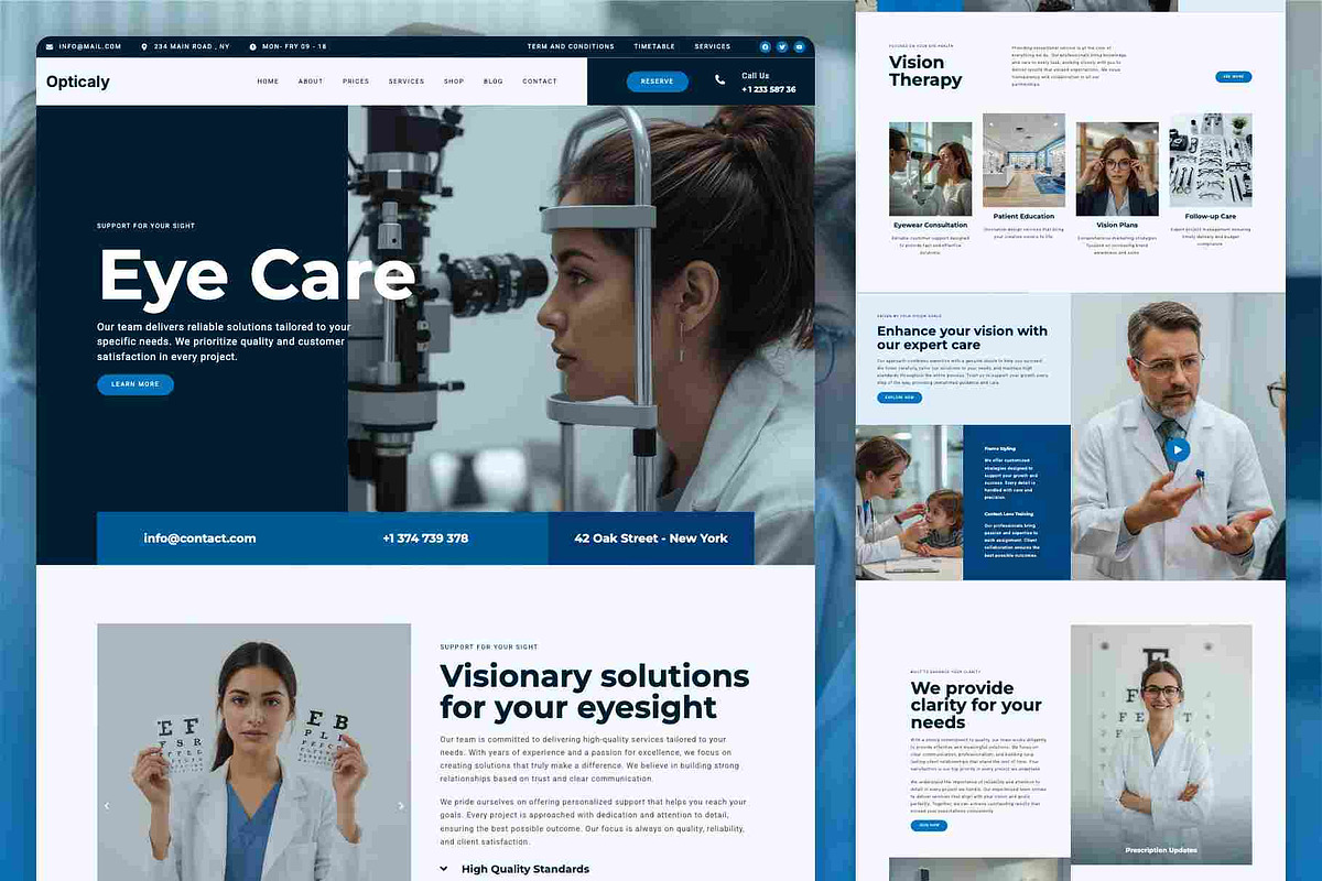 Optometrist WordPress Theme, a WordPress Template by Nicdark Themes (Photo 2 of 4)