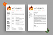 Modern and Clean Resume CV Template, a Resume Template by PixelStudio (Thumbnail 1 of 7)