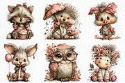 Whimsical Animals Clipart, an Illustration by Craft Nest (Thumbnail 3 of 11)