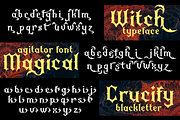Agitator Blackletter Font, a Blackletter Font by madeDeduk (Thumbnail 9 of 10)