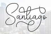 Santiago | Script Font, a Handwritten Font by Scratchones (Thumbnail 1 of 9)