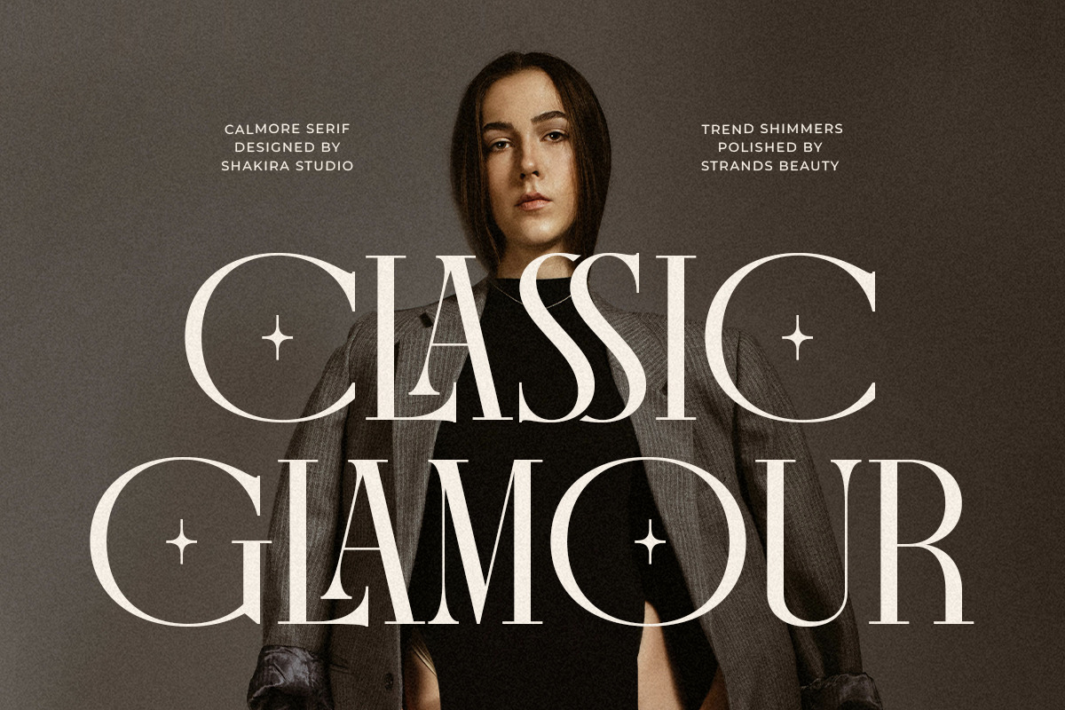 Calmore - Modern Elegant Serif, a Serif Font by Shakira Studio (Photo 2 of 10)