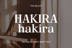 Hakira Vintage Elegant Serif Font