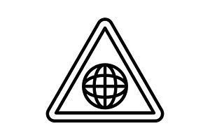 Globe Line Icon, an Icon by Pexelpy